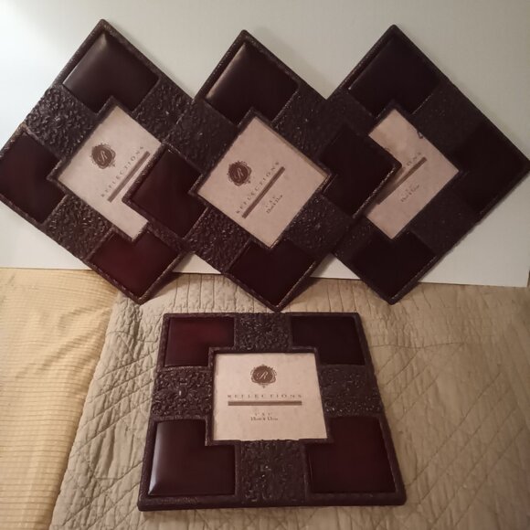Photo frames, 5"x5" image, NWT, deep red square decorative - Picture 6 of 6